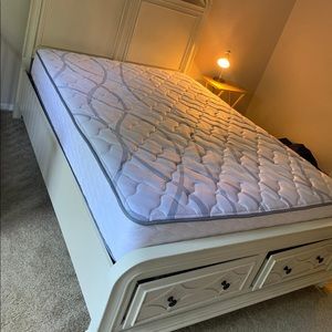 A queen bed honestly like now